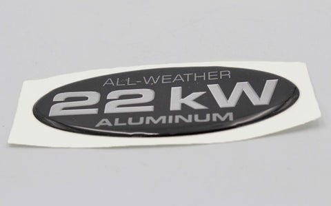 Generac Generator Part - 0G8504T - 22KW BADGE - OVAL HSB-ALUM